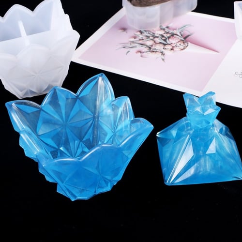 قالب سيليكون صحن تقديم مربع مع غطاء