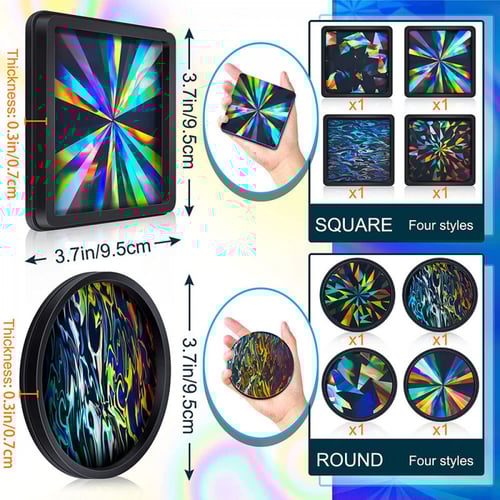 طقم قوالب كوسترات هلوجرافيك من 8 قطع