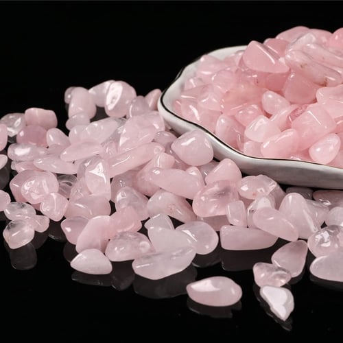 حجر كريستال زهري فاتح مقاس 7-9 ملم وزن 100 غ