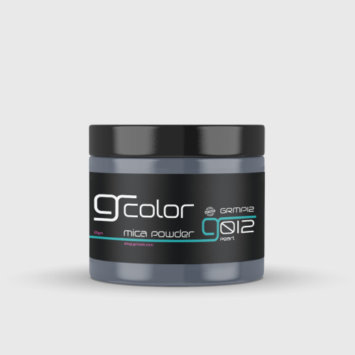 بودرة مايكا معدنية لون فضي فاتح جرافيتي ريزن