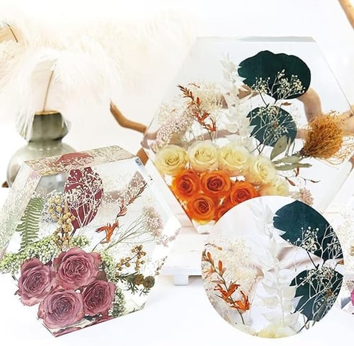 مجموعة 6 قطع قوالب سيليكون كبيرة للكاستينج بأشكال...