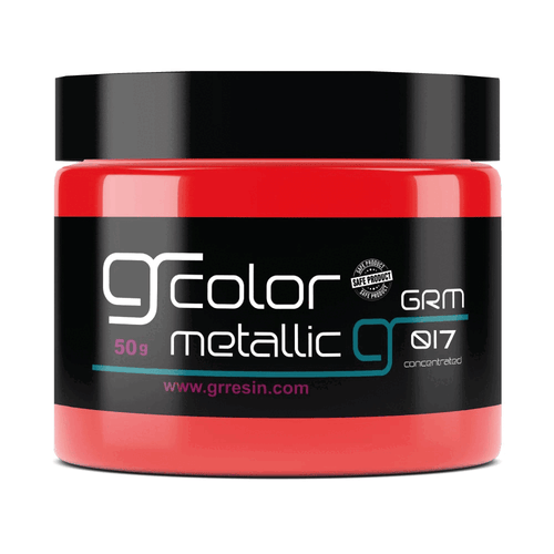 17- لون ريزن ميتاليك احمر 50غ