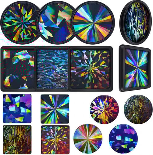 طقم قوالب كوسترات هلوجرافيك من 8 قطع