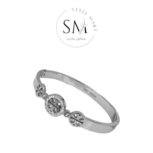 سوارة توري بورش فضي 8 TORY BURCH