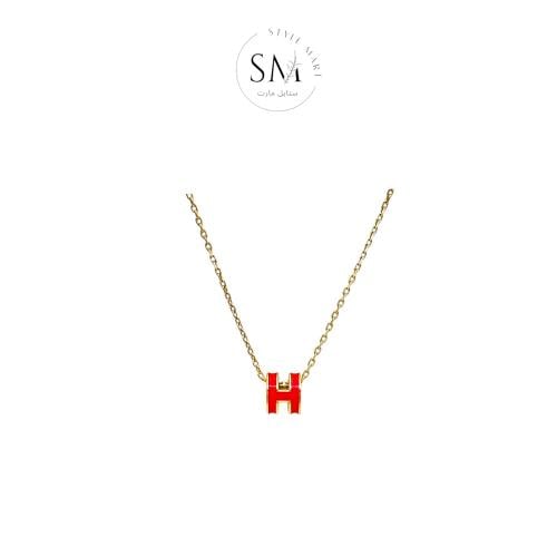 سلسال هيرميس احمر ذهبي HERMES