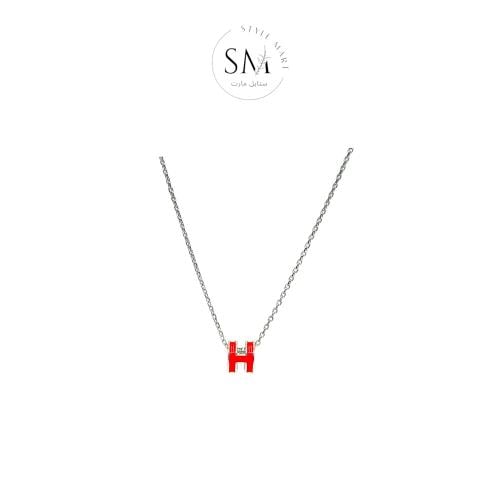 سلسال هيرميس احمر فضي HERMES