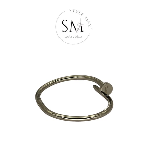 سوارة كارتير مسمار الحجم العريض فضي Cartier