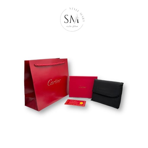 محفظة بطاقات كارتير الرجاليه اللون العنابي