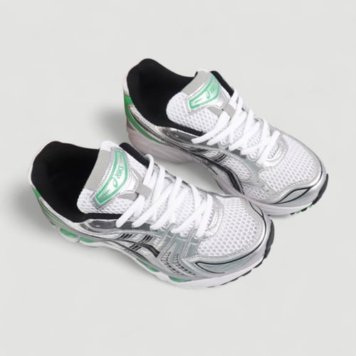 حذاء اسيكس جل كيانو GEL-Kayano 14 فضي واخضر للجنسي...