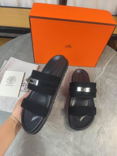 صندل هيرمز جاكسون شامواه رجالي اسود