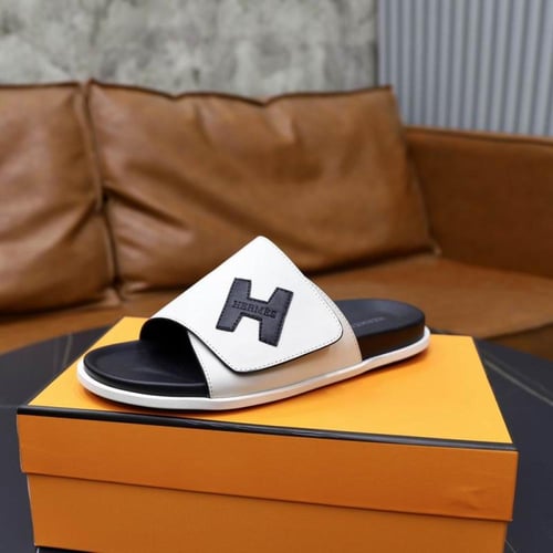 صندل هيرمز رجالي ابيض