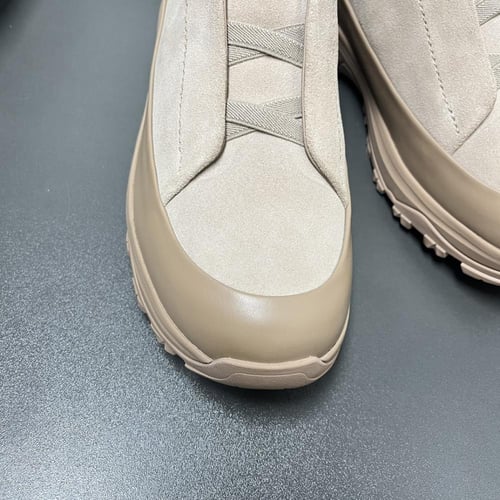 حذاء رجالي زينيا تربيل ستيتش مونتي جلد شامواة بني...