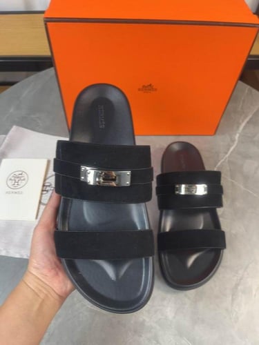 صندل هيرمز جاكسون شامواه رجالي اسود