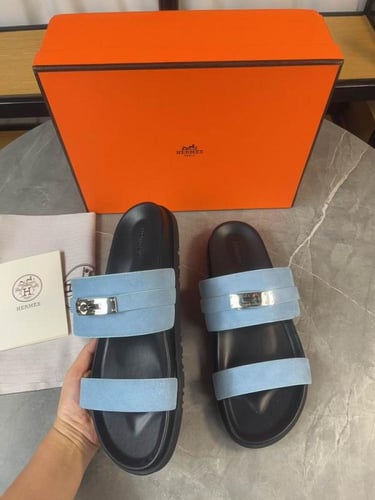 صندل هيرمز جاكسون شامواه رجالي رصاصي