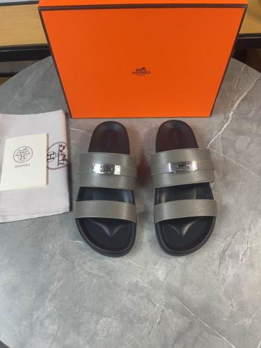 صندل هيرمز جاكسون رجالي رمادي غامق