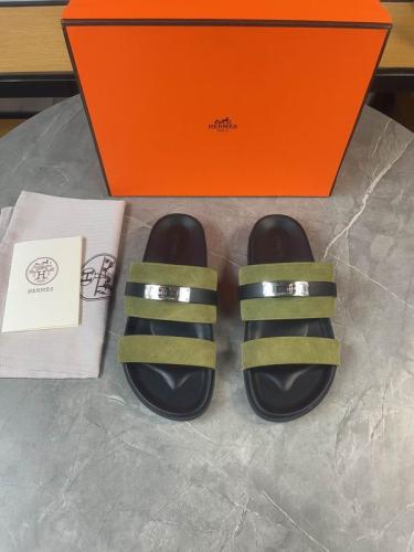 صندل هيرمز جاكسون شامواه رجالي زيتي