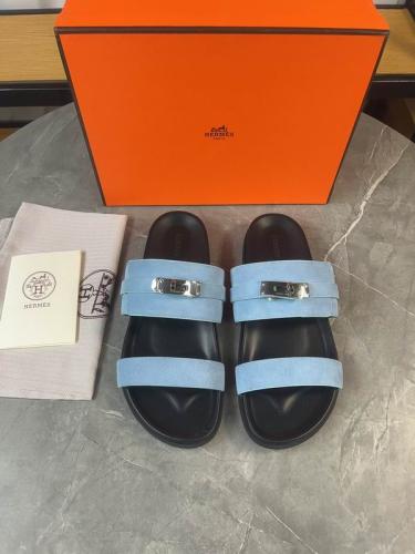 صندل هيرمز جاكسون شامواه رجالي رصاصي