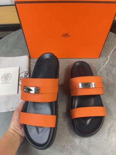 صندل هيرمز جاكسون رجالي برتقالي