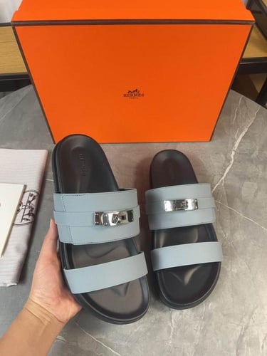 صندل هيرمز جاكسون رجالي رصاصي