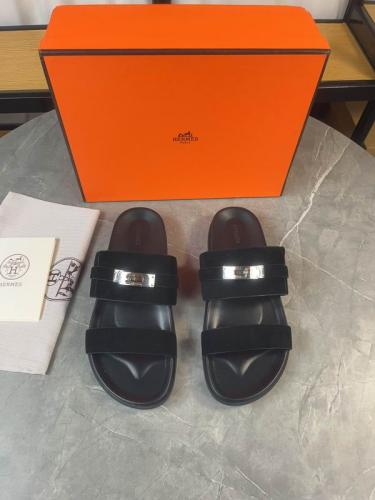 صندل هيرمز جاكسون شامواه رجالي اسود