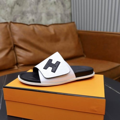 صندل هيرمز رجالي ابيض