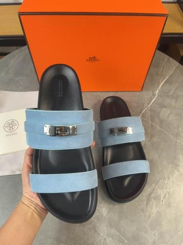 صندل هيرمز جاكسون شامواه رجالي رصاصي