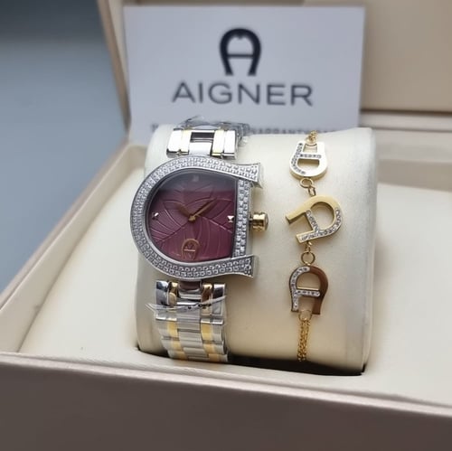 ساعة واسوارة أقنر نسائي