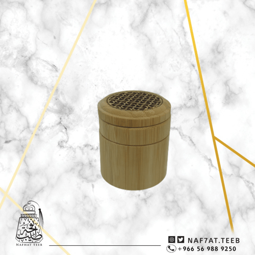 مبخرة ذكية خشبية دائرية مصنوعة من خشب الخيزران الف...