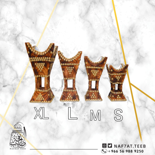 طقم مباخر خشب اثل حائلية 4مقاسات(S، M، L، XL)