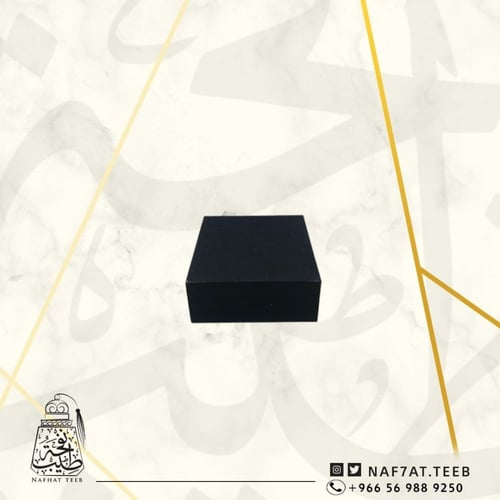 علبة خشبية فاخرة لون أسود (ربع تولة أو أوقية)