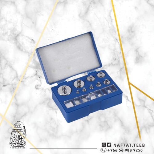 مجموعة أوزان معايرة من 17 قطعة، 10 ملغ - 100 غرام