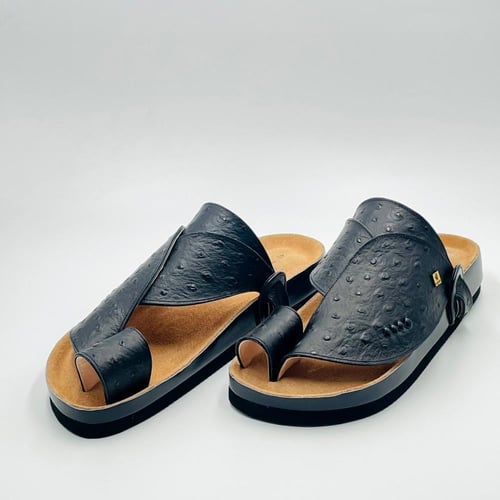 حذاء ربل جلد نعام