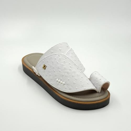 حذاء جلد نعام مطبوع