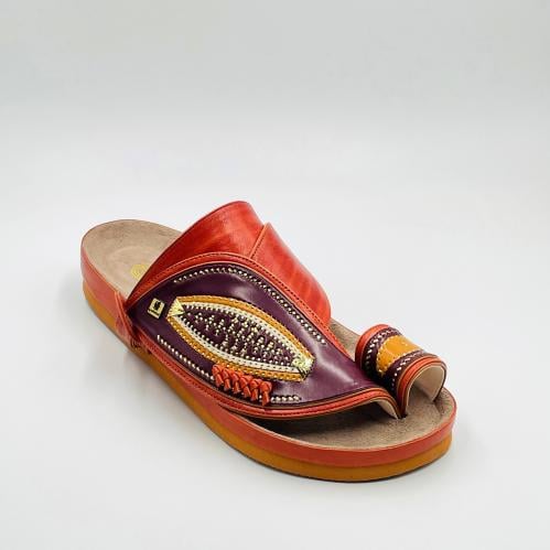 حذاء مطرز زري ذهبي ربل طبي