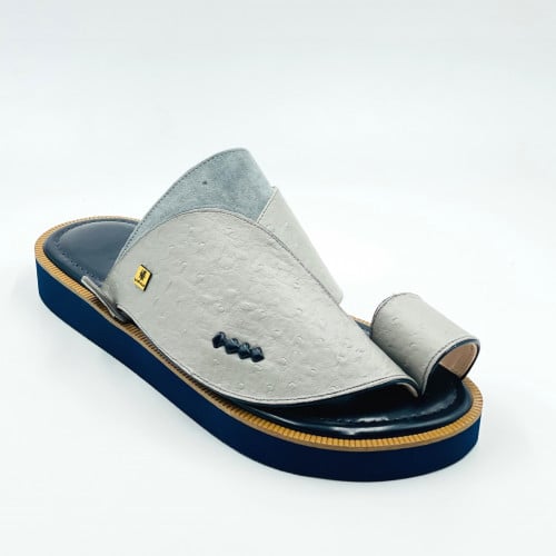 حذاء جلد نعام مطبوع