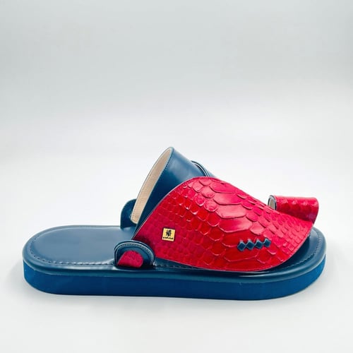 حذاء جلد ثعبان طبيعي