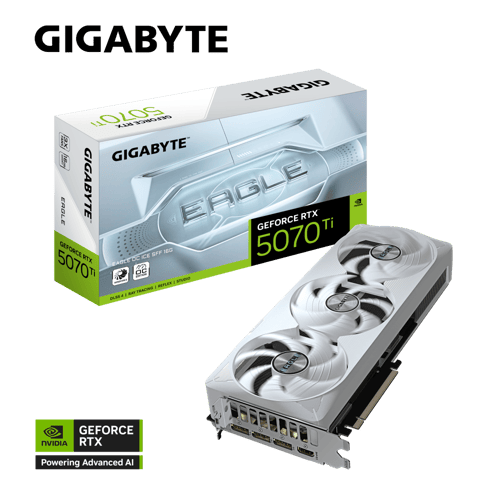 GIGABYTE VGA RTX 5070 TI EAGLE OC ICE 16GB
