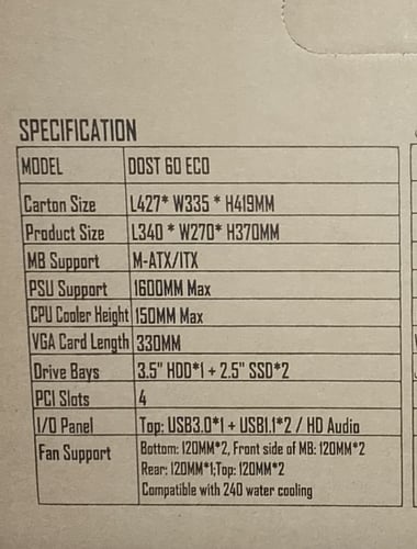 SPEAR CASE DOST 60 ECO WHITE