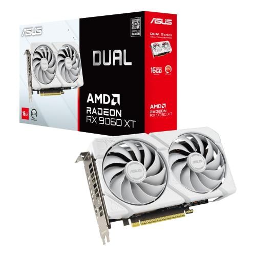 ASUS Dual Radeon RX 9060 XT WHITE 16GB GDDR6