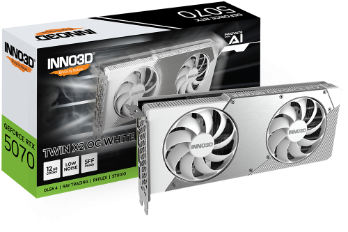 INNO3D GeForce RTX 5070 TWIN X2 OC WHITE