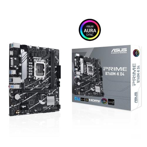 ASUS PRIME B760M-K D4 LGA 1700 Micro-ATX Motherboa...