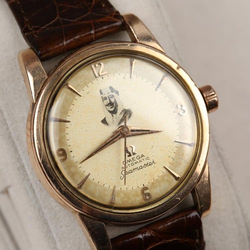 Omega 1950’s - with portrait of King Saud - ساعة أ...