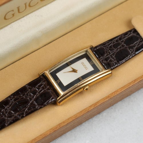 GUCCI TANK 1980s - ساعة قوتشي تانك من 1980