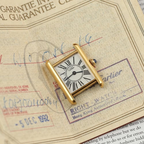 كارتييه تانك نسائية 1980م Cartier Tank vintage