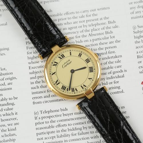 Cartier - Must Vermeil - Roman dial - ساعة كارتير...