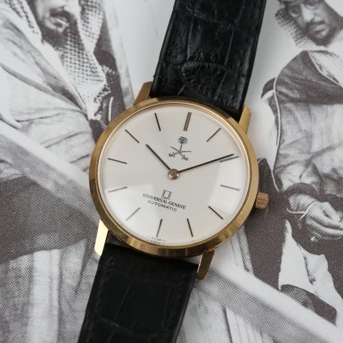 ساعة يونيفيرسال ذهب من هدايا الملك فيصل - Universa...