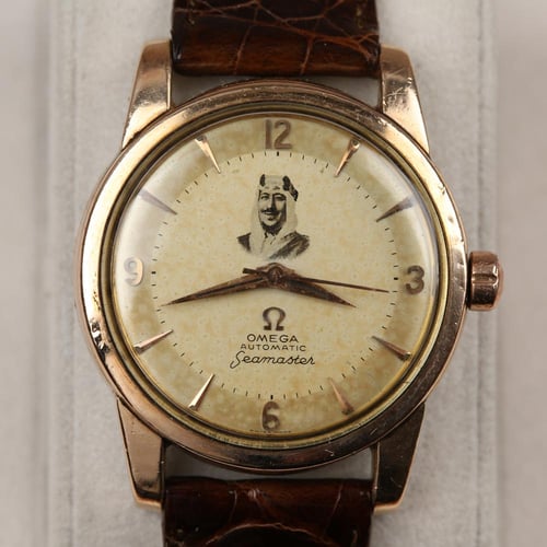 Omega 1950’s - with portrait of King Saud - ساعة أ...