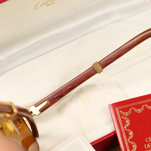 نظارة كارتييه خشب - نادرة جدا - Cartier Malmaison...