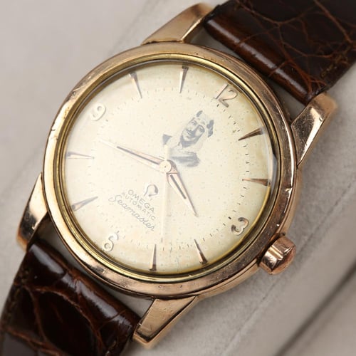 Omega 1950’s - with portrait of King Saud - ساعة أ...