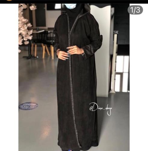 عبايات بدون طوحه قماش شامواه